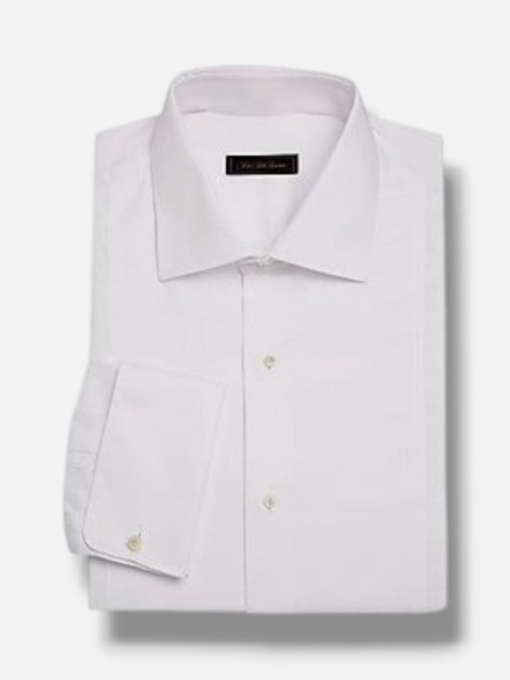 Saks Fifth Avenue Mens' COLLECTION White Travel Twill Dress Shirt Size 15